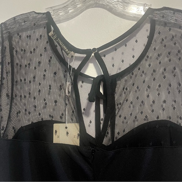 Nemidor 1940s Style Dotted Mesh Midi Swing Party Dress - Picture 9 of 16